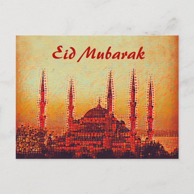 Postal Pintura de mezquita de Sultan Ahmed (Anverso)