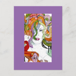 Postal Pintura de mitología griega para el pelo de la ser