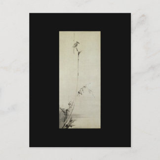 Postal Pintura de Miyamoto Musashi, c. Años 1600