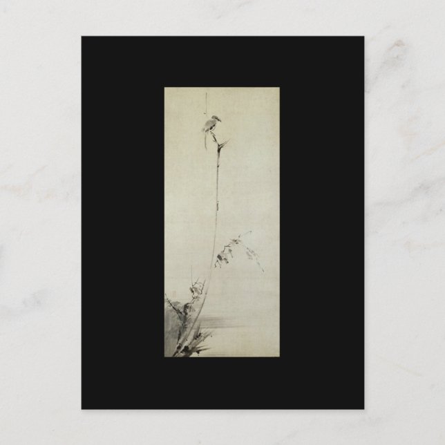 Postal Pintura de Miyamoto Musashi, c. Años 1600 (Anverso)