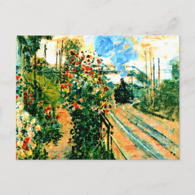 Postal Pintura de Monet, llegando a Montegeron (Anverso)
