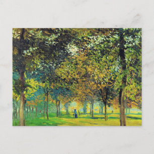 Postal pintura de Monet, The Allee du Champ de Foire,