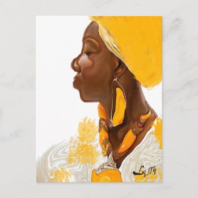 POSTAL PINTURA DE OCHUN (Anverso)