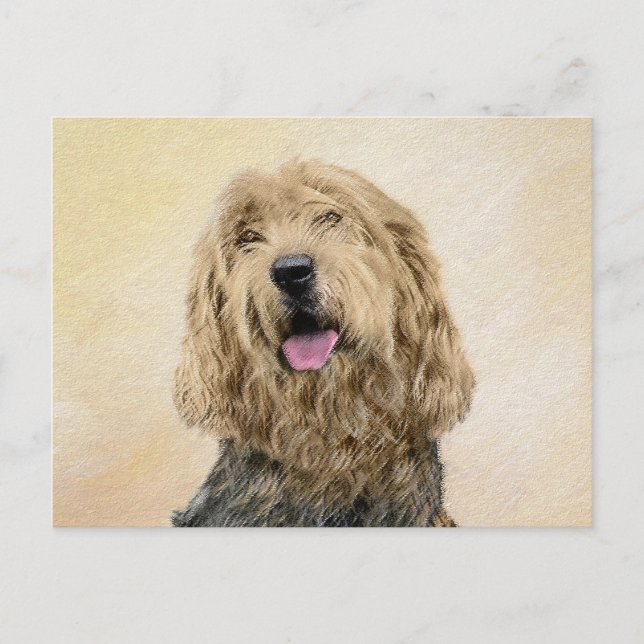 Postal Pintura de otros lugares - Arte de perros original (Anverso)