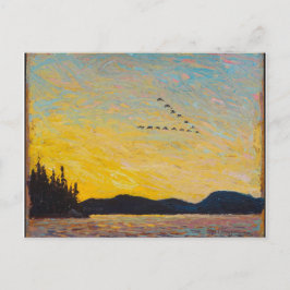 Postal Pintura de paisajes de Canadá de época de Tom Thom