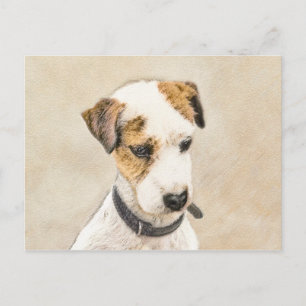 Postal Pintura de Parson Jack Russell Terrier - Arte de P