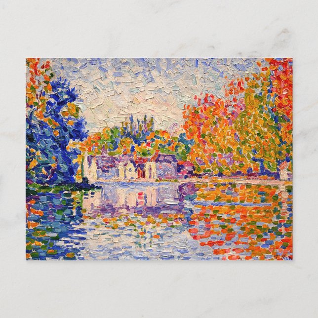 Postal Pintura de Paul Signac Bella Artes de Sena (Anverso)