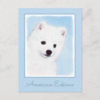 Pintura de perro esquimal estadounidense - Arte de