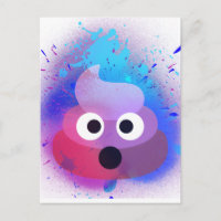 Pintura de pintura con aerosol de Emoji de poop