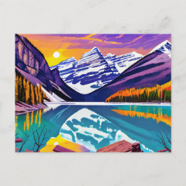 Postal Pintura de Poster Banff Retro
