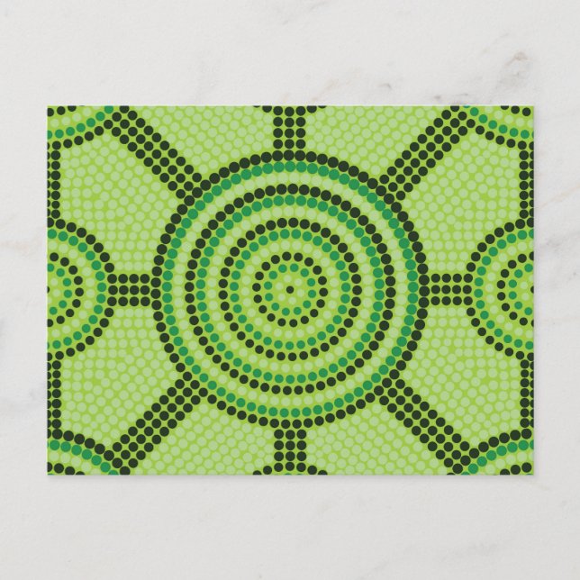 Postal Pintura de punto aborigen (Anverso)