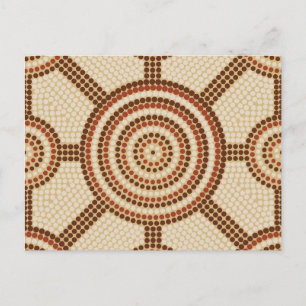 Postal Pintura de punto aborigen