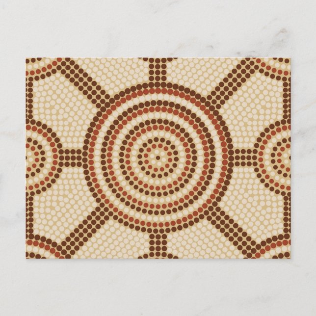Postal Pintura de punto aborigen (Anverso)