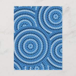 Postal Pintura de puntos aborigen