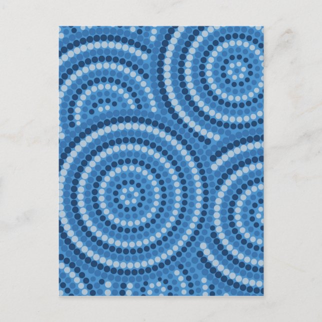 Postal Pintura de puntos aborigen (Anverso)