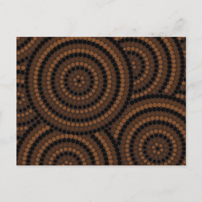Postal Pintura de puntos aborigen (Anverso)