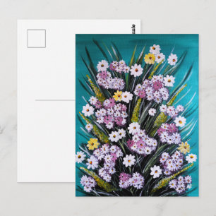 Postal Pintura de Ramo de Primavera de Alfred Fox
