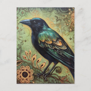 Postal Pintura de Raven Folk