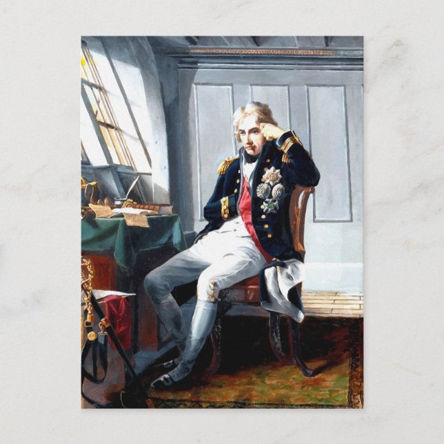 Postal Pintura de retratos de Lord Nelson (Anverso)