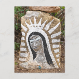 Postal Pintura de roca de Nuestra Señora de Guadalupe, Al