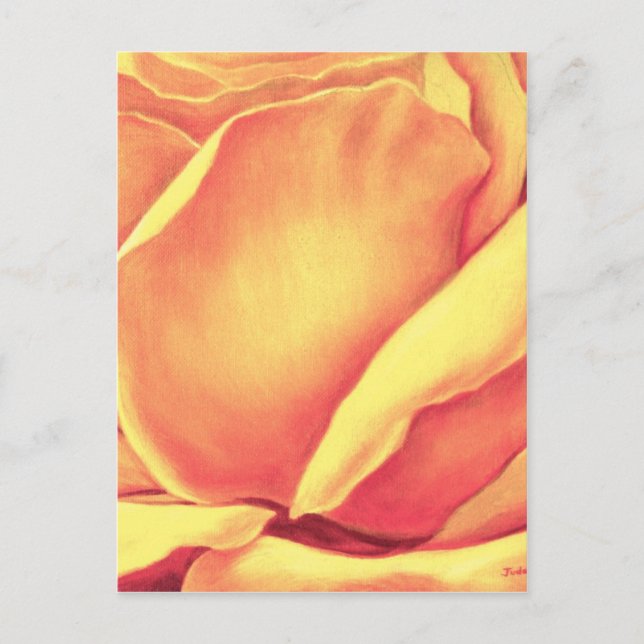 Postal Pintura de rosa amarillo - múltiple (Anverso)