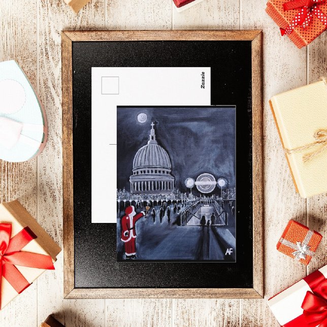 Postal Pintura de Santa en Londres de Alfred Fox (Subido por el creador)