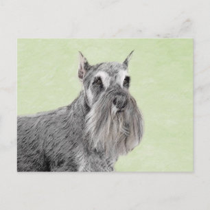 Postal Pintura de Schnauzer (Gigante, Estándar) - Arte de
