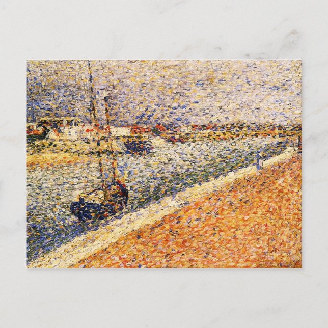 Postal Pintura de Seurat (Anverso)
