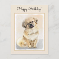 Pintura de Spaniel Tibetano - Arte de Perro Origin