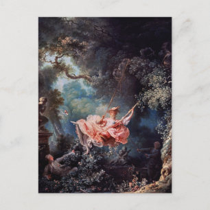 Postal Pintura de Swing de Jean-Honoré Fragonard