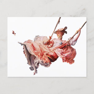 Postal Pintura de Swing de Jean-Honoré Fragonard