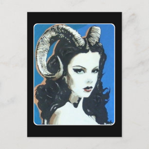 Postal Pintura de 'Tentación en el Magick' sobre una