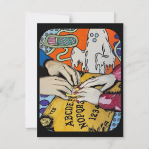 Postal Pintura de ‘The Spirit Board Whispers’ sobre una