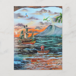Postal Pintura de Tinker Bell de Peter Pan Hook