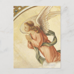 Postal Pintura de un ángel rezando