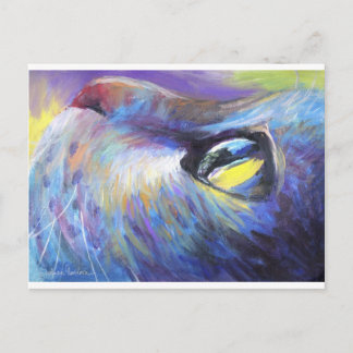Postal pintura de un gato de ensueño svetlana novikova