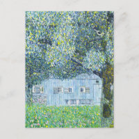 Pintura de una granja por Gustav Klimt