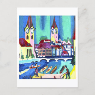 Postal Pintura de Zúrich por Kirchner
