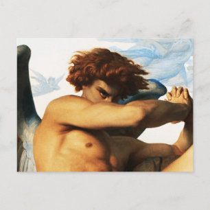 Postal Pintura del ángel caído por Alexandre Cabanel