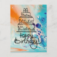 Pintura del feliz cumpleaños
