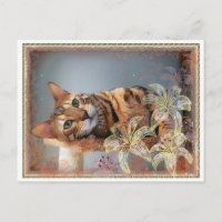 Pintura del gato de Bengala