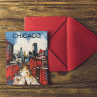 Pintura del horizonte de Chicago – Arte urbano de 