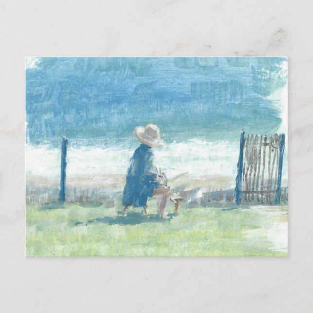 Postal Pintura del mar (Anverso)