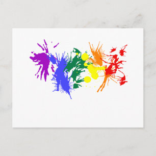 Postal Pintura del Orgullo Gay