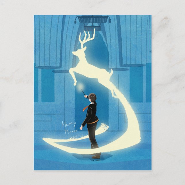 Postal Pintura del Patronus de HARRY POTTER™ (Anverso)