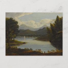 Postal Pintura del río Hudson