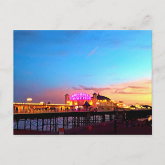 Postal Pintura digital - Brighton Pier Sunset
