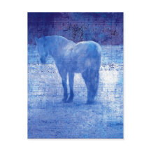 Pintura digital de caballo púrpura