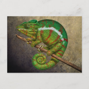 Postal Pintura digital de Panther Chameleon