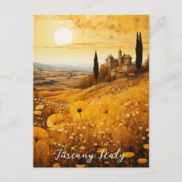 Postal Pintura en el valle de las flores toscanas | Arte 